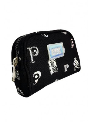 VCHB-255*VICTORIA'S SECRET "PINK" CANVAS POUCH (BLACK)